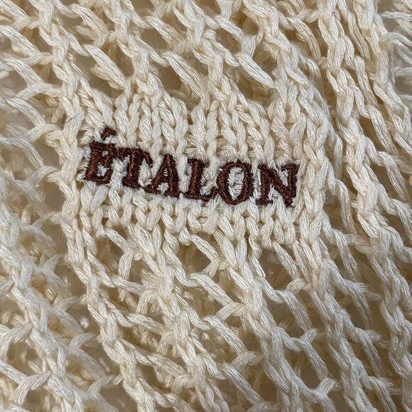 Étalon by Steve Canar Open Knit Mesh Tank Top Women’s Large – Cream Boho Beach C - Picture 8 of 8